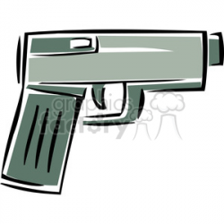 cartoon pistol clipart. Royalty-free clipart # 173730