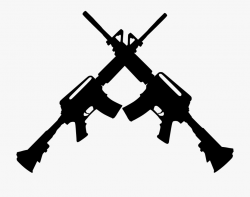 Guns Clipart Transparent - Crossed Guns #117574 - Free ...