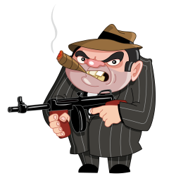 Gangster Cartoon Stock photography Stock illustration - The fat man ...