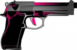 womens guns | Pink Handgun clip art - vector clip art online ...