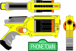 Nerf Gun Silhouette at GetDrawings.com | Free for personal use Nerf ...