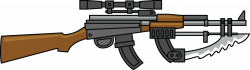 Weapon clipart military weapon - Pencil and in color weapon clipart ...