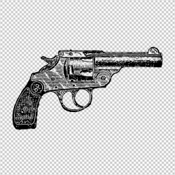 Printable graphic revolver image gun pistol illustration ...