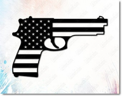 Gun flag svg | Etsy
