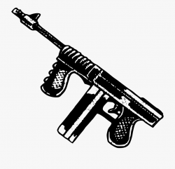 Simple Tommy Gun Icons Png - Guns Clipart #117671 - Free ...