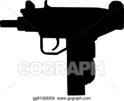 Vector Art - Gun uzi. EPS clipart gg91328305 - GoGraph