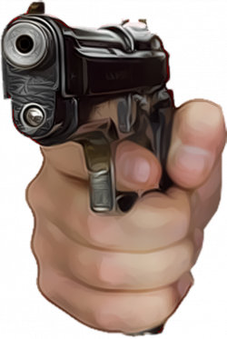 Gun In Hand Psd Large | Free Images at Clker.com - vector clip art ...