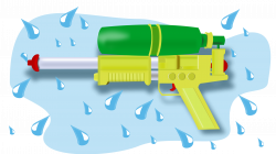 Clipart - Splash water gun