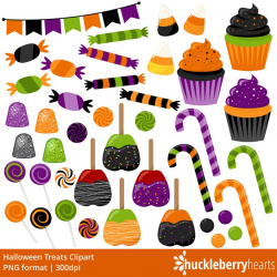 Halloween Candy Clipart, Halloween Clipart, Candy Clip Art, Halloween  Treats, Printable, Commercial Use