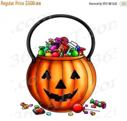 Halloween Trick-or-Treat Kids #treat Basket #clipart ...