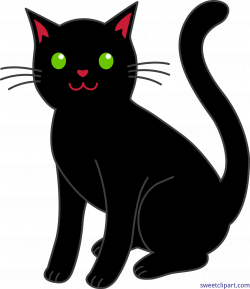 Halloween Black Cat Clip Art - Sweet Clip Art
