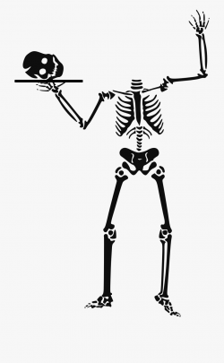 Transparent Bones Clip Art - Halloween Clipart Skeleton ...