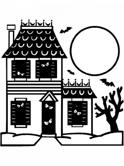 Halloween Coloring Pages eBook: Haunted House | Halloween coloring ...