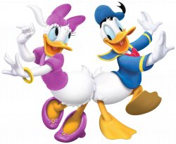 Donald Duck and Daisy Transparent PNG Cartoon Image | Gallery ...