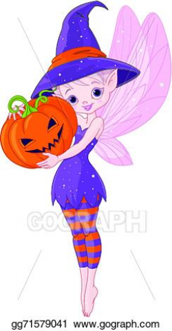 Vector Art - Halloween fairy. Clipart Drawing gg71579041 ...