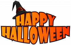 Happy Halloween with Witch Hat PNG Clipart Image | Decoratiuni ...