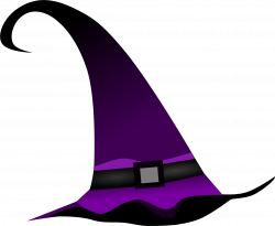 Clipart - Purple witch hat