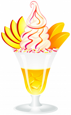 Ice Cream Sundae with Peaches PNG Clip Artt Image | Gallery ...