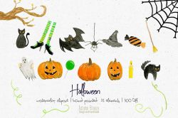 Halloween clipart by Autumn Breeze on @creativemarket ...