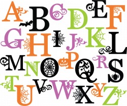 Halloween Monograms Set SVG scrapbook letters spiderweb svg cut file ...