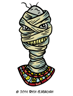 Halloween Monster Face 20 – The Mummy - The Graveyard Gang
