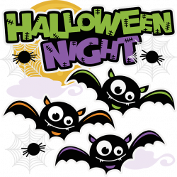 Halloween Night Title SVG cut files for scrapbooking halloween svg ...