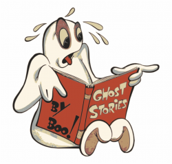 Free Ghost Clipart - Ghost Reading A Book Clipart {#3070229 ...