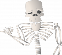Clipart - Cartoon Skeleton