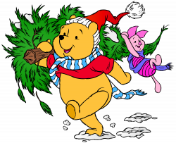 Winnie the Pooh and Piglet Christmas PNG Clip Art Image | Gallery ...