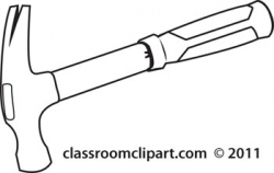 Hammer black and white clipart kid 2 - ClipartBarn