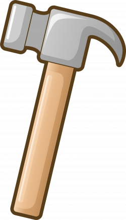 Hammer Tool Cartoon - Simple gray hammer 3001*5214 transprent Png ...