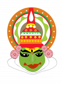 28+ Collection of Kathakali Mask Drawing | High quality, free ...