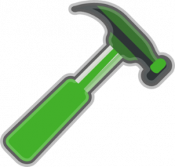Green Hammer Gray Clip Art at Clker.com - vector clip art ...