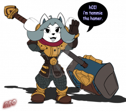 Temmie The Hammer by RB9 on DeviantArt