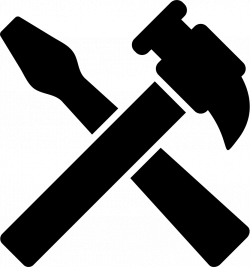 Hammer And Screwdriver Tools Cross Svg Png Icon Free Download ...