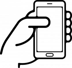 Hand Holding A Cellphone Svg Png Icon Free Download (#16091 ...