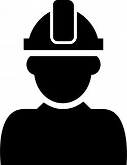 Constructor With Hard Hat Protection On His Head Svg Png Icon Free ...