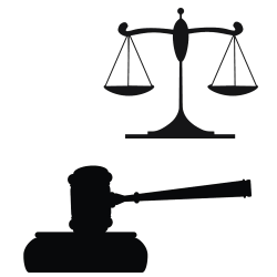 Gavel Justice Judge Clip art - Black balance hammer silhouette 1000 ...