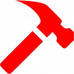 Red hammer icon - Free red hammer icons