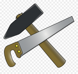 Hammer Saw Clipart - Hammer And Saw Png Transparent Png ...