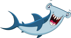 Hammerhead shark Cartoon Clip art - Painted cartoon shark 1000*544 ...