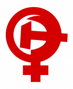 Clipart - Feminism Hammer Sickle female symbol