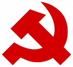 Clipart - simple and thick hammer and sickle