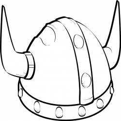 Helmet Clipart Viking 10 - Vikings Helmet Drawing