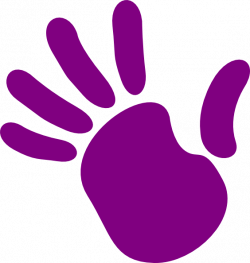 Purple Hand Clip Art at Clker.com - vector clip art online, royalty ...