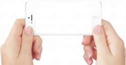white i phone with hands PNG Image - PurePNG | Free transparent CC0 ...