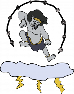Clipart - Raijin - The God of Thunder