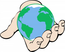 Clipart - Small World in Hand