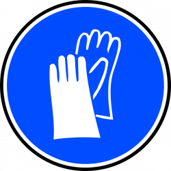 Mandatory Hands Palms Protection Clip Art at Clker.com - vector clip ...