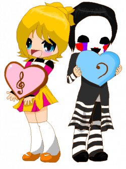Toy Chica X Marionette page dolls by jj-the-hamster on DeviantArt